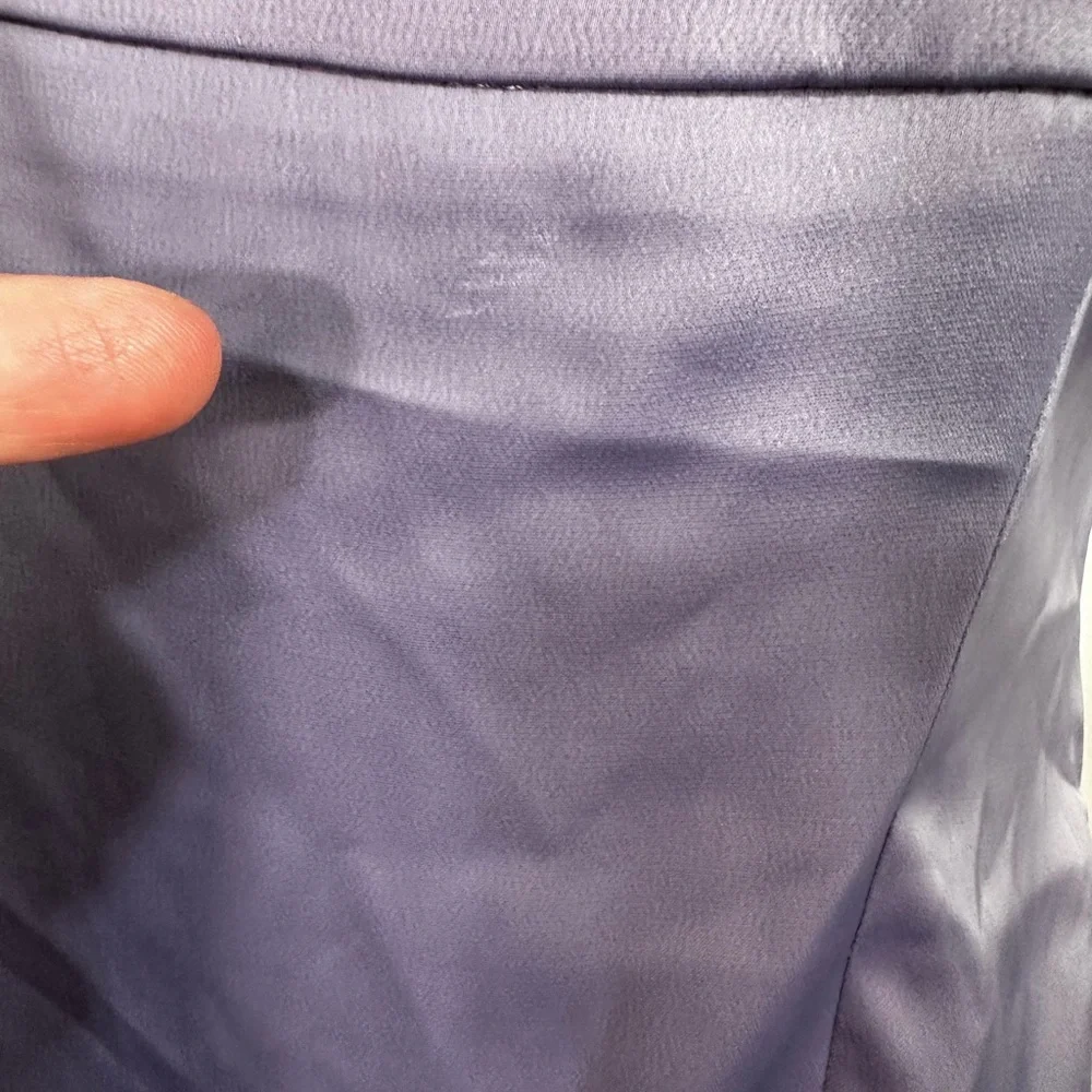 Urban Outfitters Lavender Bri Double Bow SleekSatin Square neck MiniDress NWT XS - Picture 14 of 16